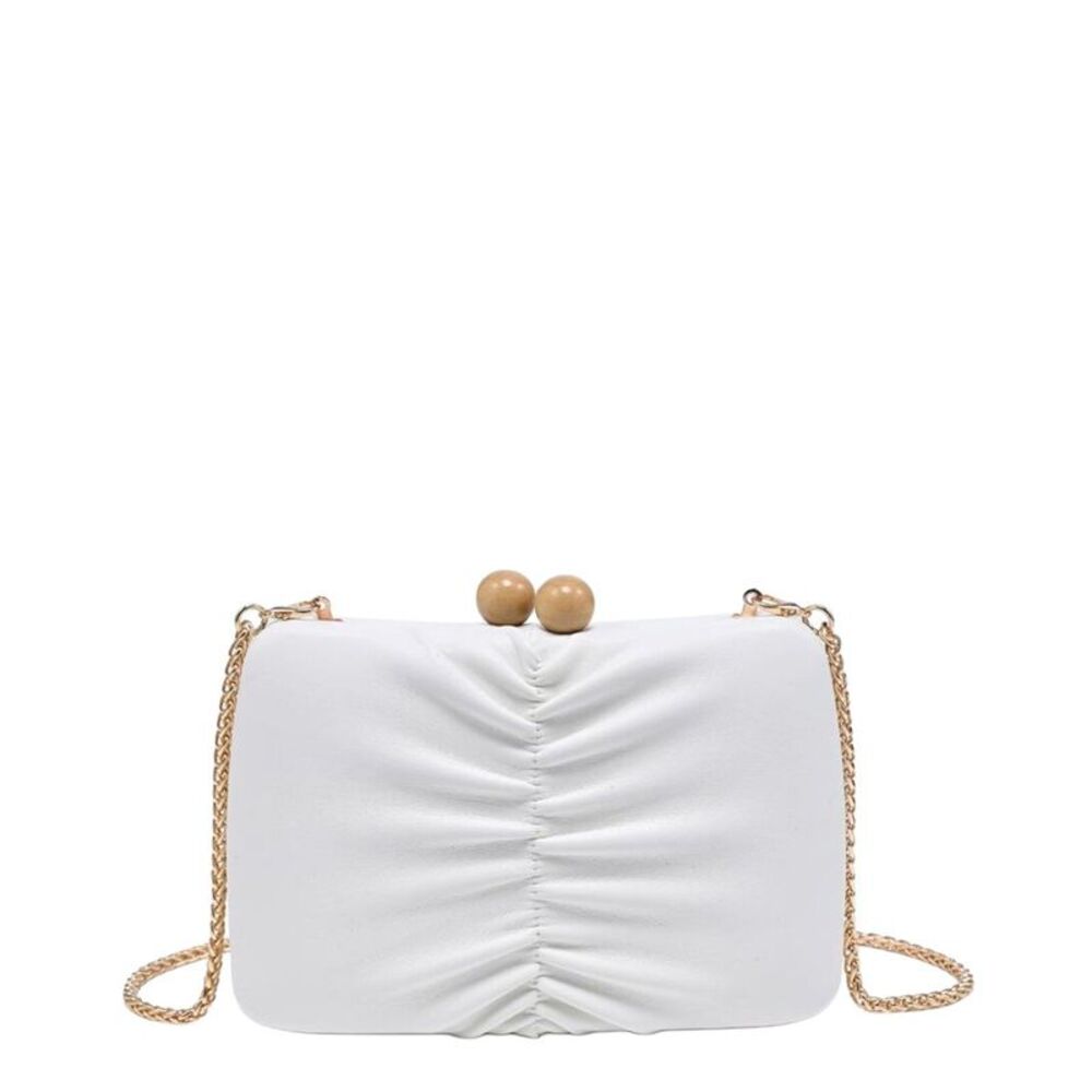 Urban Expressions Gianna Evening Clutch, Ivory